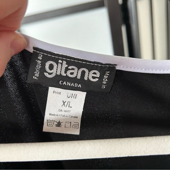 [L/XL] Vintage NWT Black Tank Summer Mini Dress With White Ruffle Edges Women’s - Picture 8 of 9